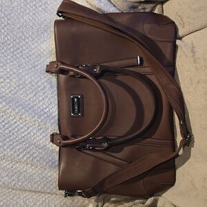 ZMSNow Brown Laptop Bag